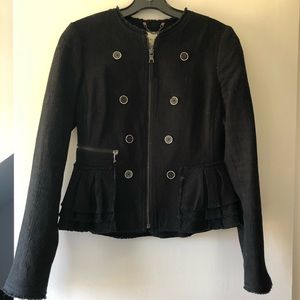 Banana Republic Black jacket with peplum, size 2